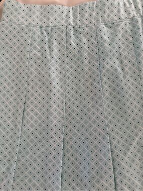 Sport Haley Blue Mist Diamond-Print Pleated Skirt